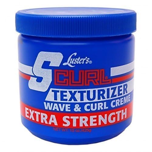 Luster's S Curl cream texture close-up showing smooth spreadable formula
