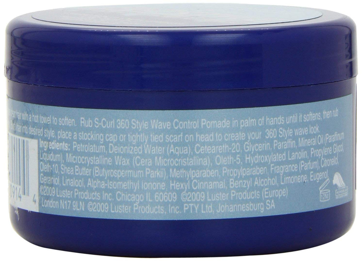 Person brushing hair after applying Luster's pomade to set 360 waves and maintain pattern
