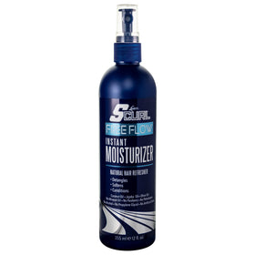 Luster's SCurl bottle front view showing label and lightweight moisturizer benefit