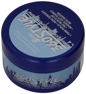 Luster's open jar showing smooth pomade texture for easy application and controlled styling
