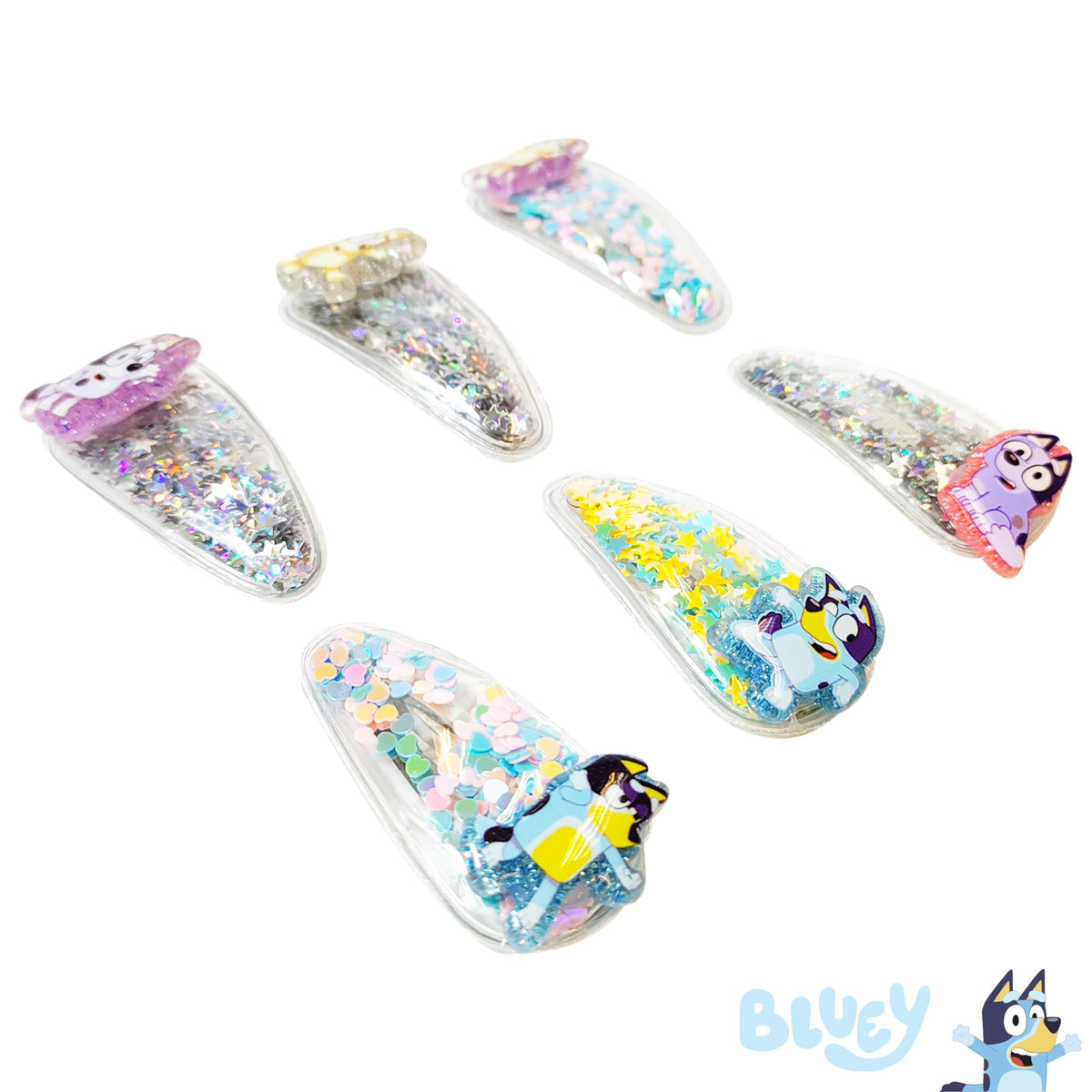 LUV HER Bluey close-up of character charms highlighting playful design