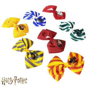LUV HER close-up of a Ravenclaw character bow highlighting clear print and color
