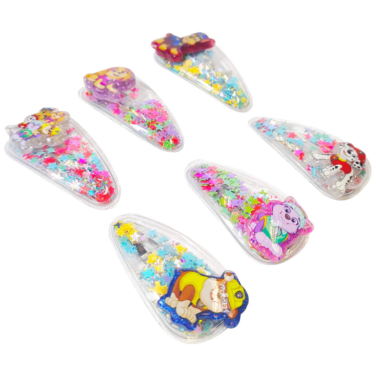LUV HER hair clips worn by child demonstrating lightweight comfortable wear
