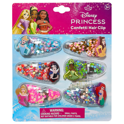 LUV HER front packaging showing six Disney Princess clips and protective box benefit