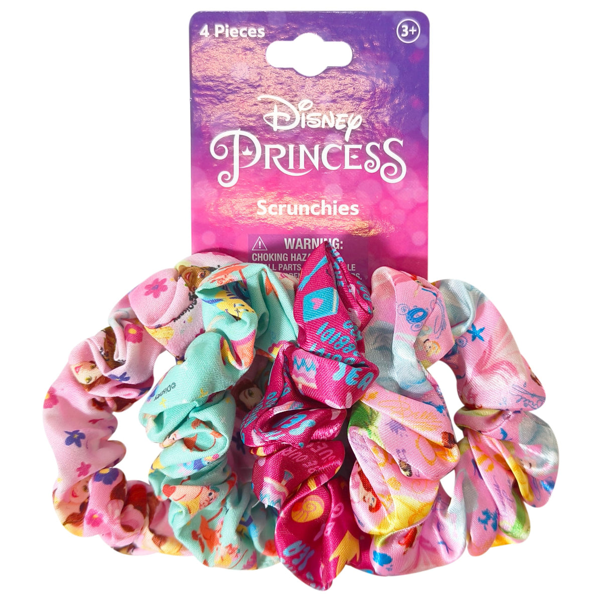 LUV HER front packaging showing four printed scrunchies and bright colors for easy outfit matching