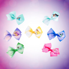 LUV HER single 4‑inch princess hair clip close-up showing bow detail and secure grip