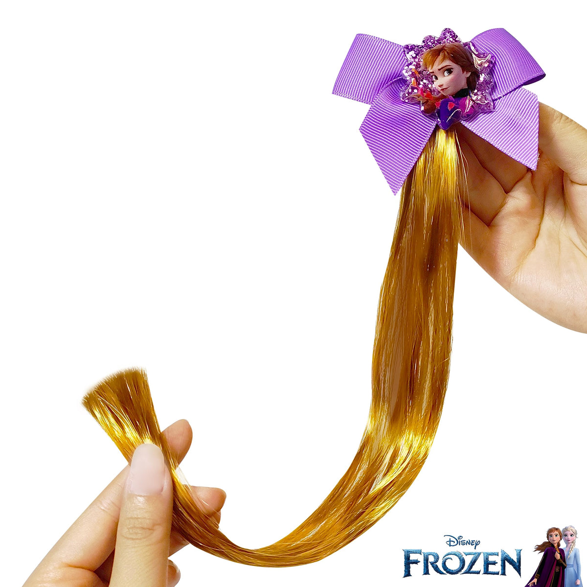 LUV HER close-up of Elsa braid shine demonstrating soft, lightweight feel