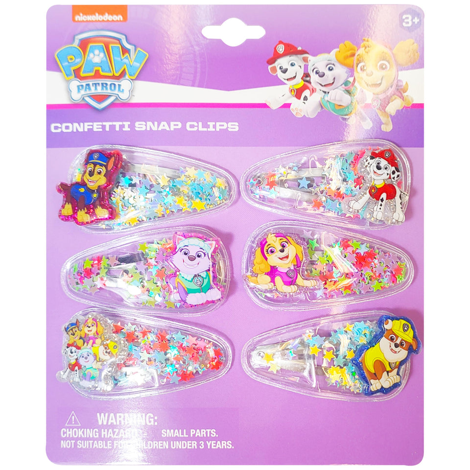 LUV HER front packaging showing six colorful confetti hair clips for easy choice