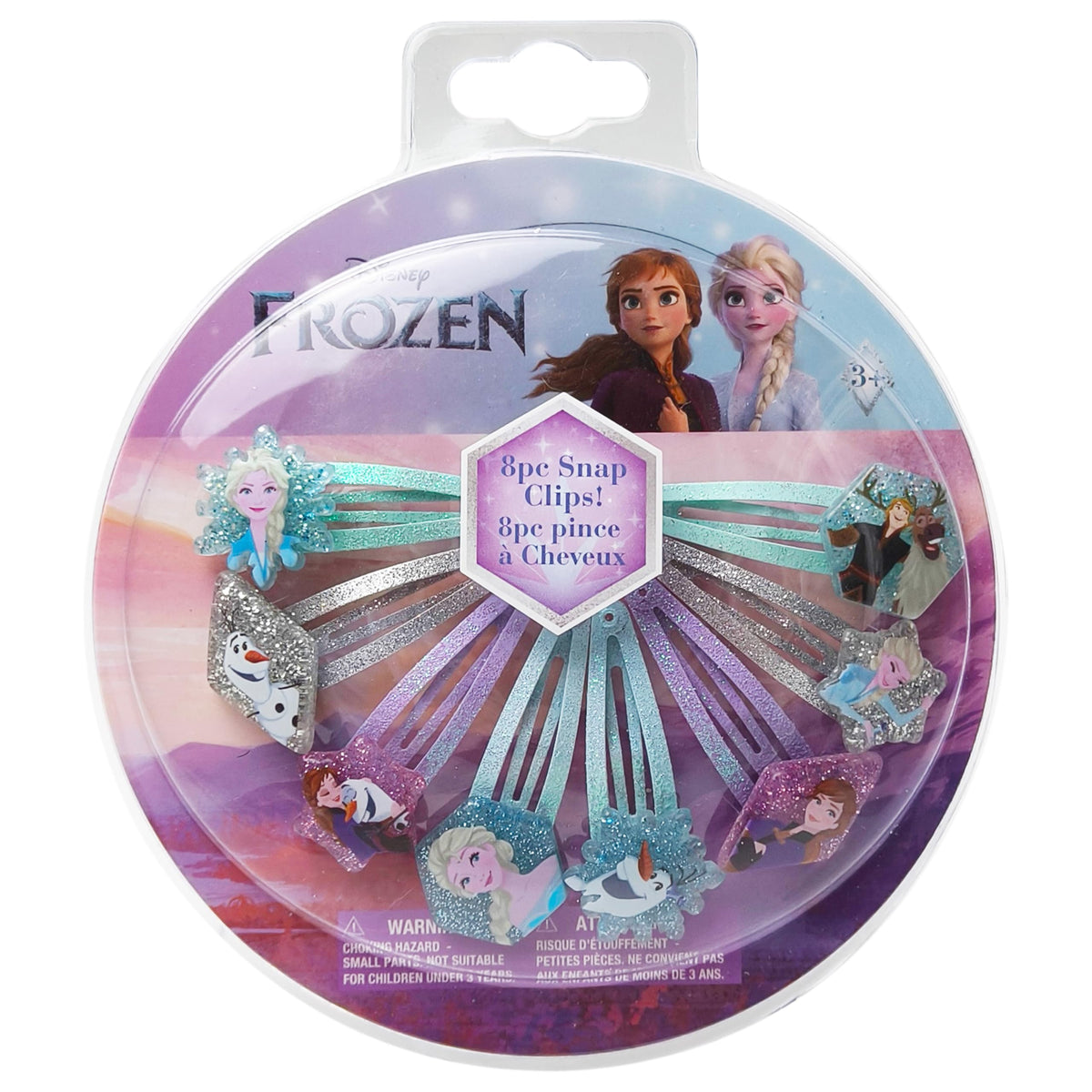 LUV HER front packaging showing 8 Frozen snap clips and brand