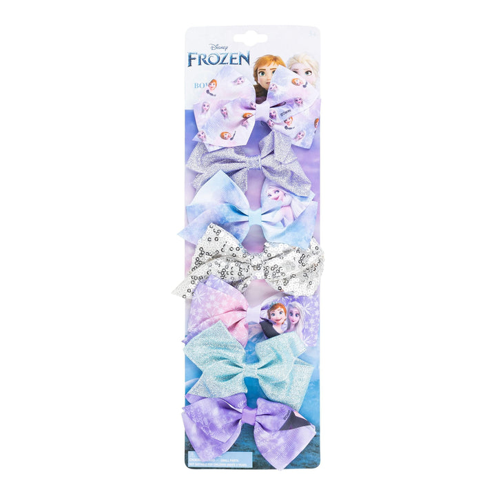LUV HER front card display showing seven Frozen II hair bows and ties, perfect for gifting