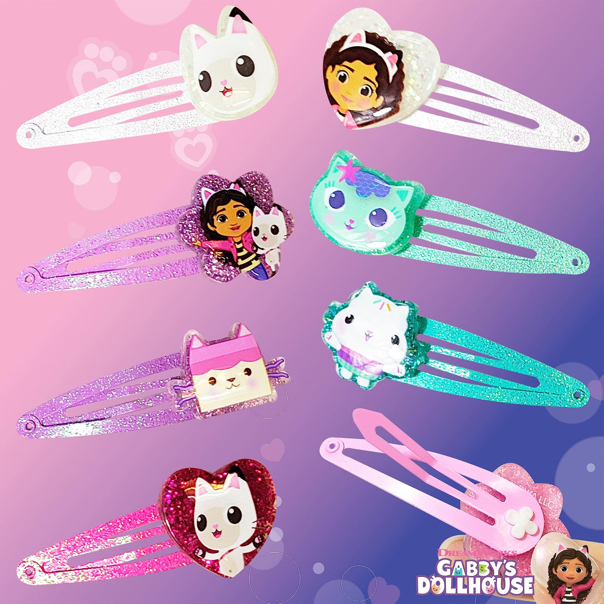 LUV HER clip worn on child's hair side view for comfortable styling