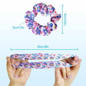 LUV HER scrunchie fabric texture closeup soft silk-feel prevents hair creases