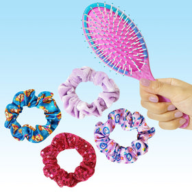 LUV HER multi-color scrunchies array offering gentle hold and outfit matching