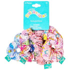 LUV HER scrunchies on a bedroom desk styling scene adding playful character to outfits