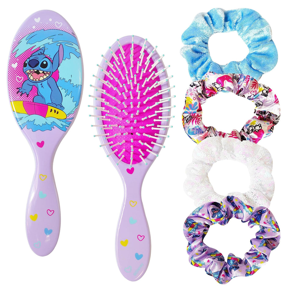 LUV HER brush front packaging showing licensed Stitch design and kid-friendly benefits