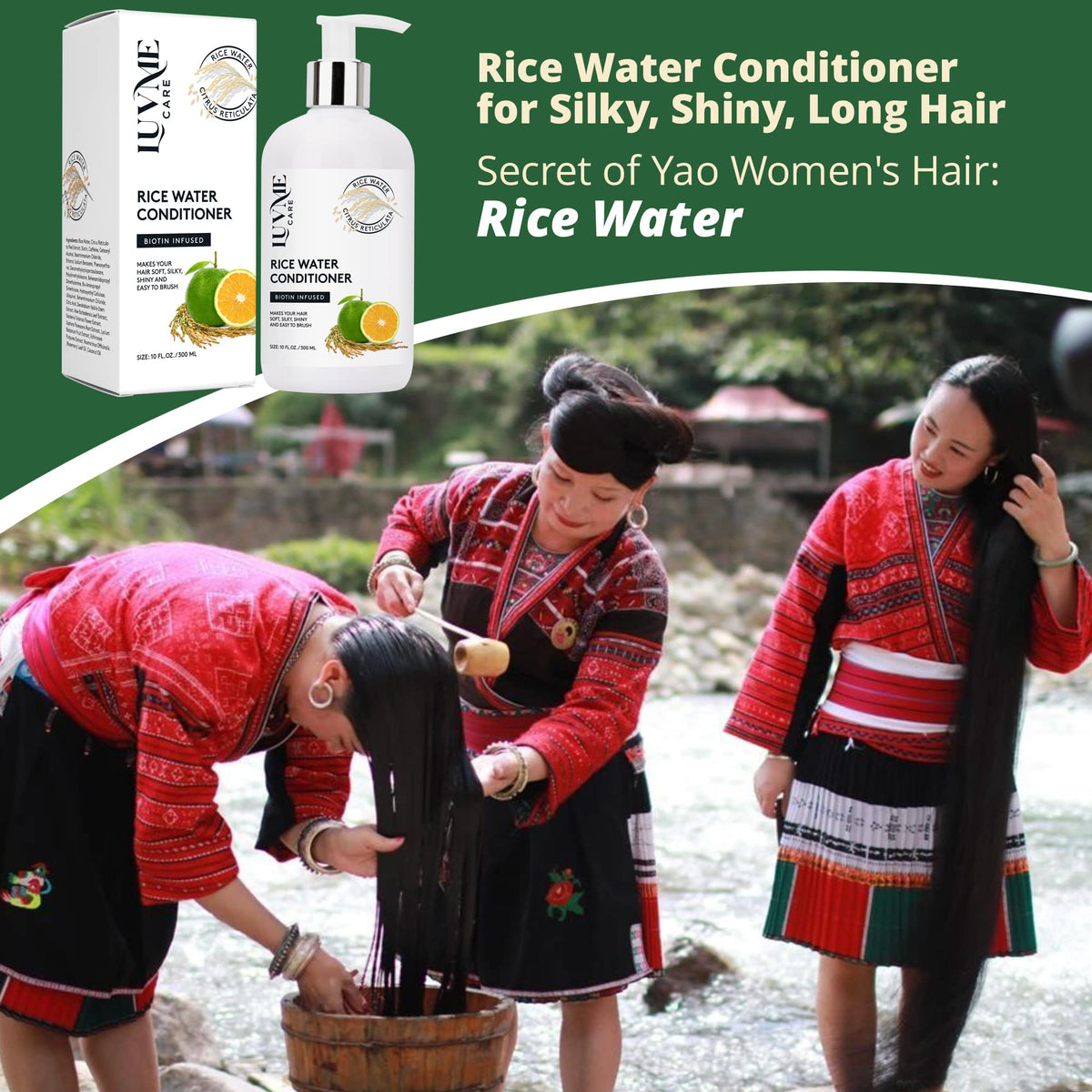 Luv Me Care applied to wet hair demonstrating detangling benefits