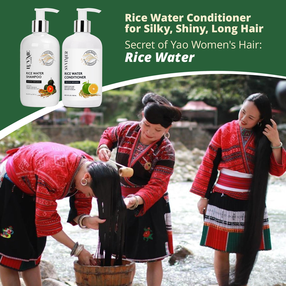 Luv Me Care in-use photo of scalp massage for fuller-looking hair and stimulation