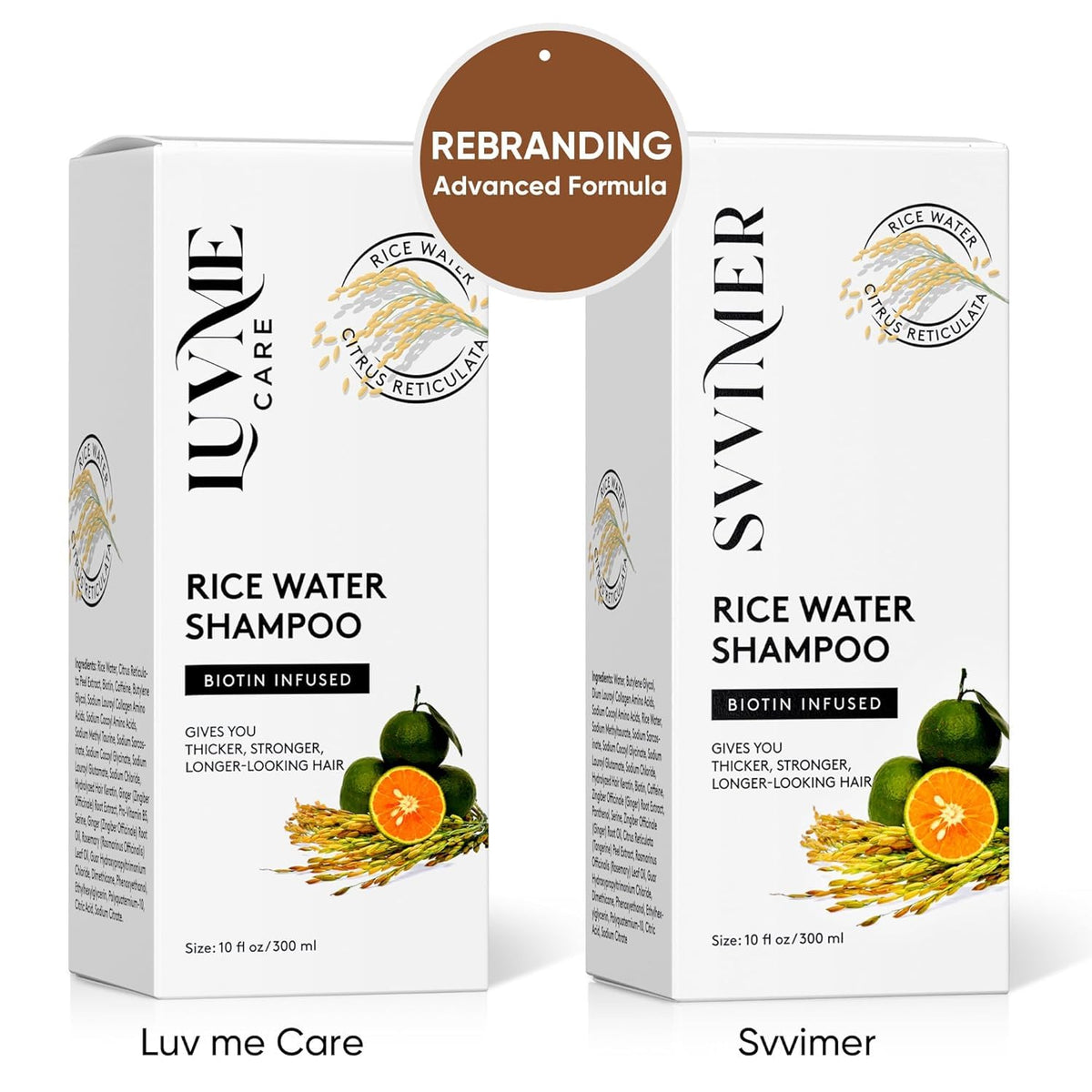 Luv Me Care 10 fl oz bottle in hand showing travel-friendly size