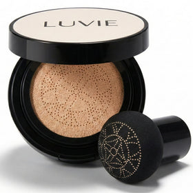 LUVIE front compact showing sleek cushion design and travel-friendly benefit