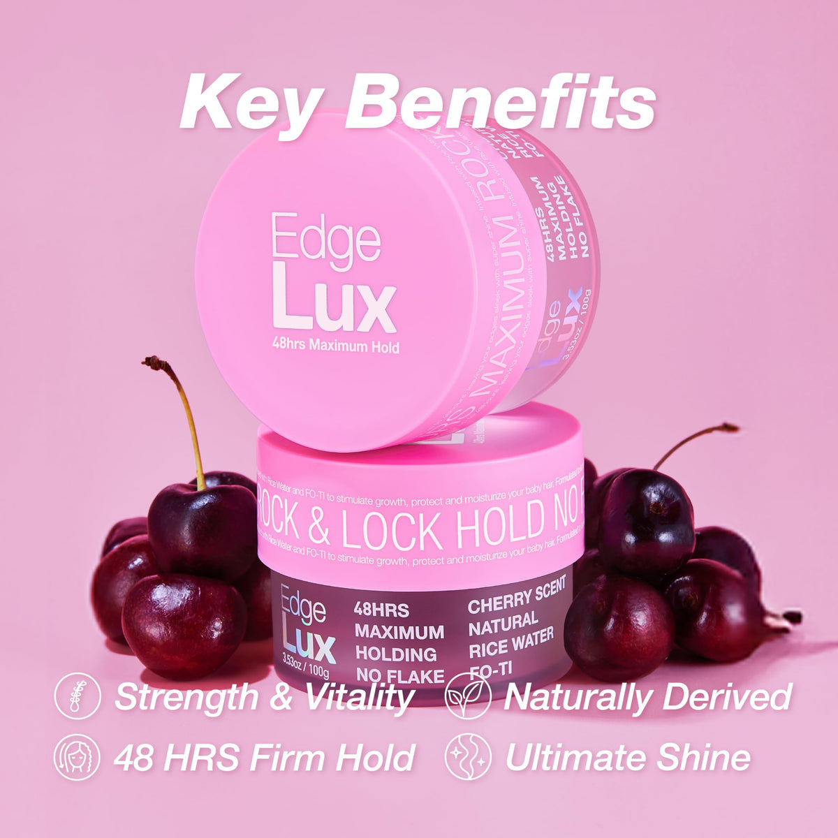 Lux Collection open jar close-up showing gel texture and smooth finish