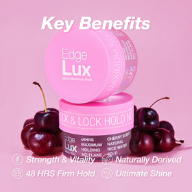 Lux Collection open jar close-up showing gel texture and smooth finish