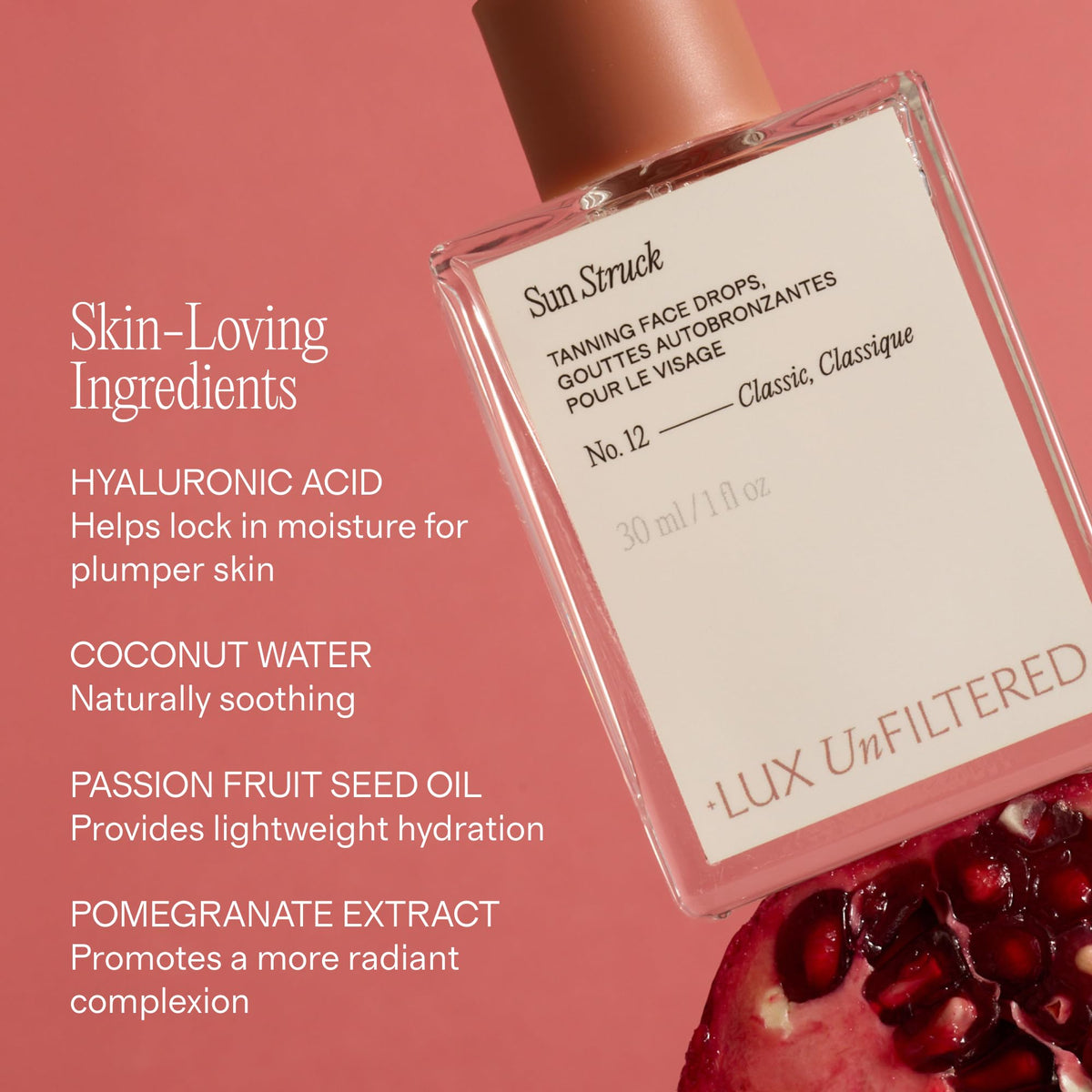 Lux Unfiltered application on cheek close-up illustrating even, streak-free coverage