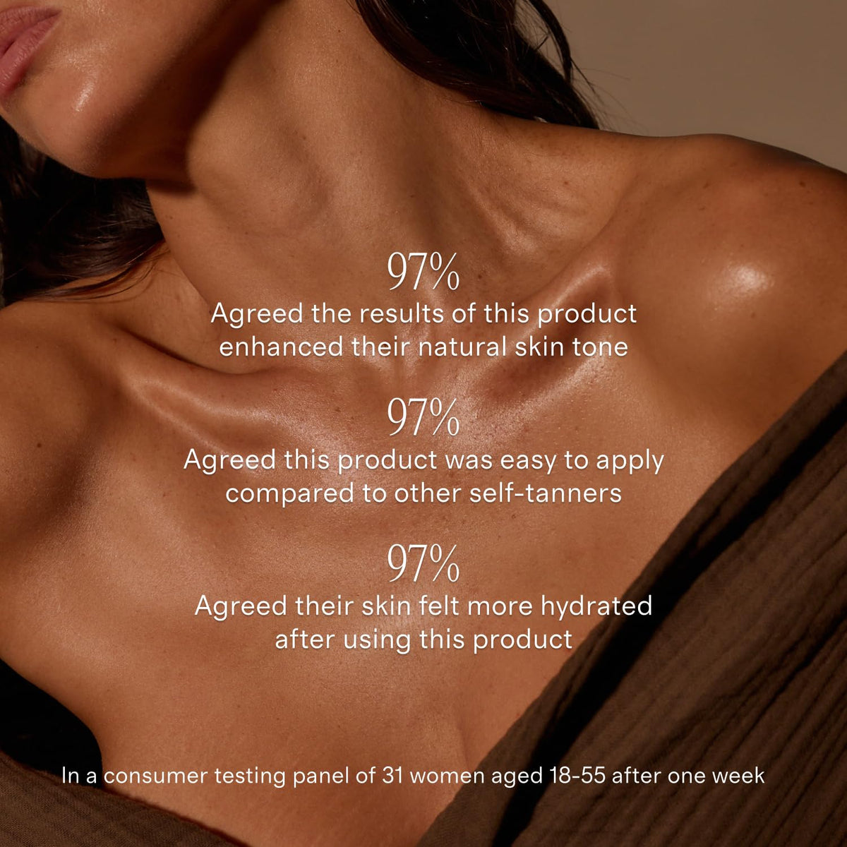 Lux Unfiltered before and after on arm showing natural buildable tan