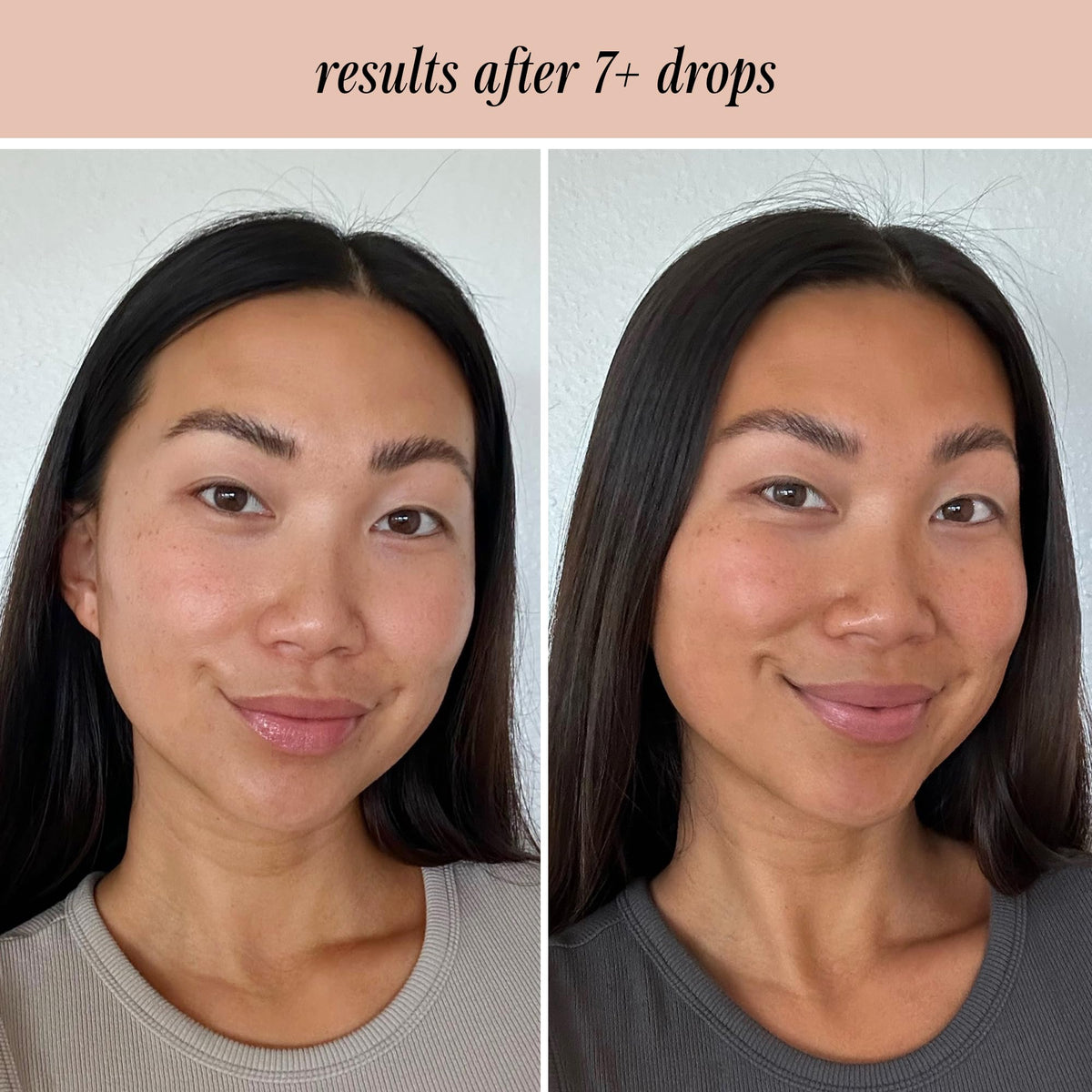Lux Unfiltered flatlay with makeup to show how drops layer smoothly under foundation