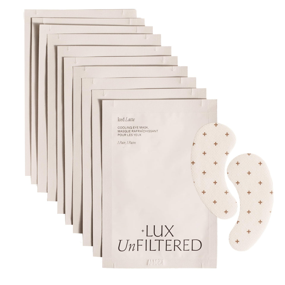 Lux Unfiltered front packaging showing product benefits and pairs