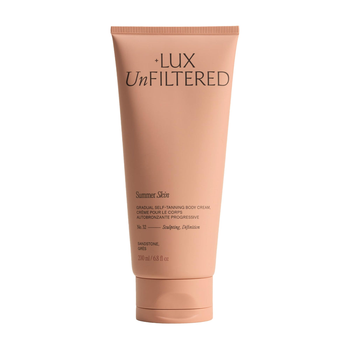 Lux Unfiltered front packaging showing N°32 bottle and branding for immediate recognition and trust