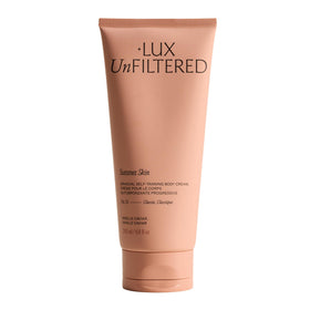 Lux Unfiltered front packaging showing bottle and label with product benefits