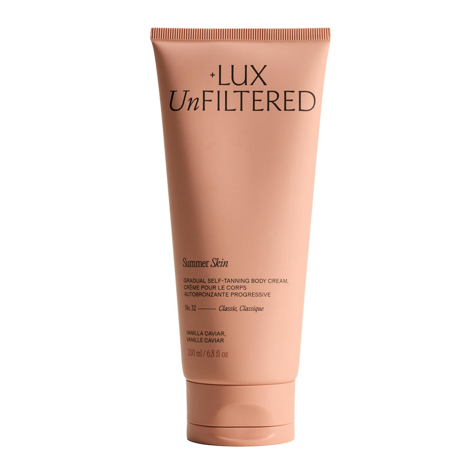 Lux Unfiltered front packaging showing bottle and label with product benefits