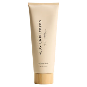 Lux Unfiltered front packaging showing label and sandstone scent, highlights clean formula