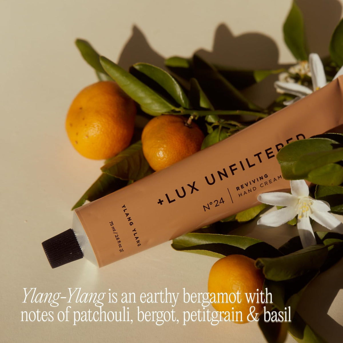 Lux Unfiltered application in hand showing smooth spread and immediate hydration benefit