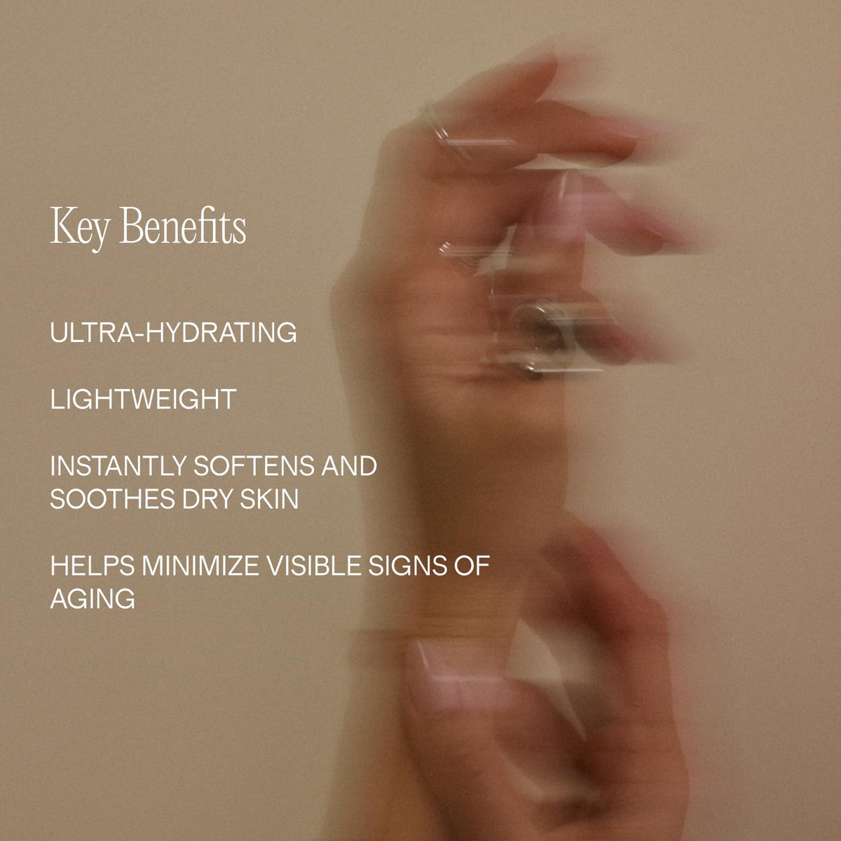 Lux Unfiltered creamy hand cream texture close-up illustrating fast absorption benefit