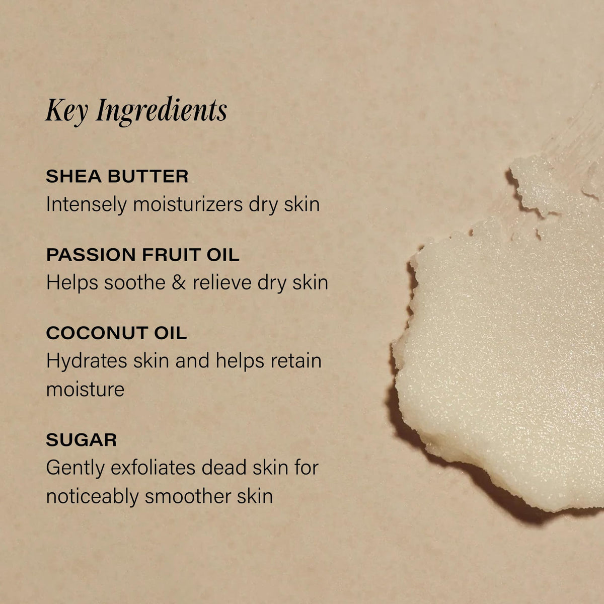 Lux Unfiltered ingredient label with shea butter and passion fruit oil benefits