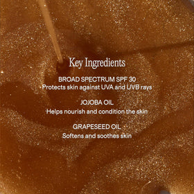 Lux Unfiltered applied on forearm demonstrating instant bronze and hydrated look