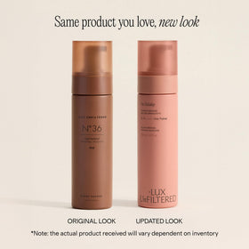 Lux Unfiltered N°36 foam texture close-up highlighting fast-drying, easy-blend mousse