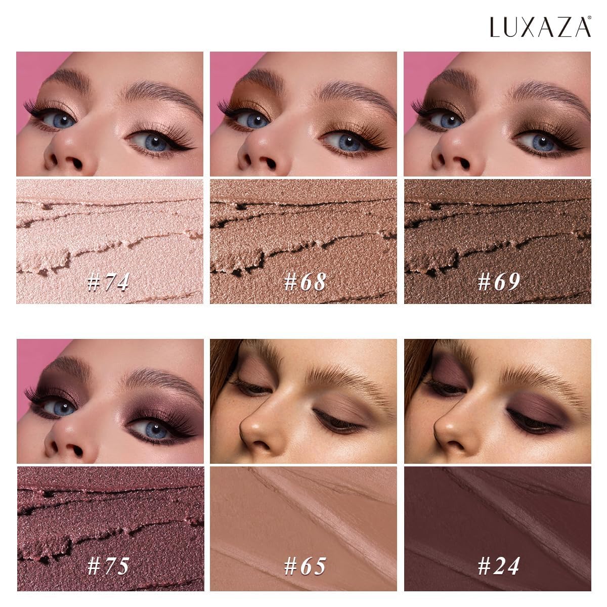 LUXAZA PRO creamy texture close-up showing smooth glide and rich pigment
