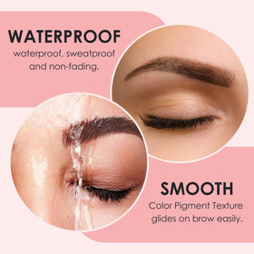 LUXE applying tint to brows in salon demonstrating precise professional use