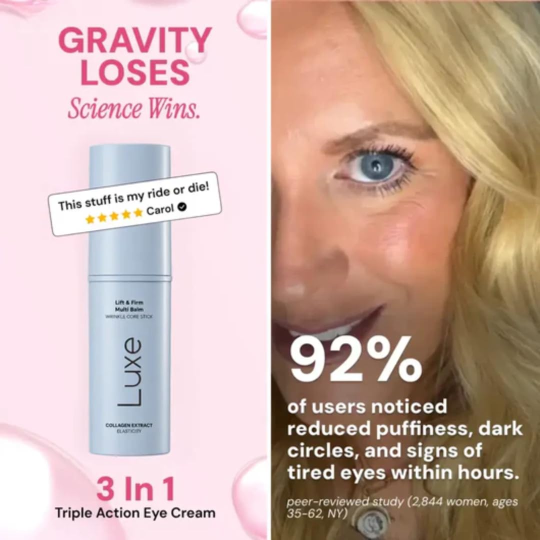LUXE twist-up stick revealing balm tip for quick targeted application