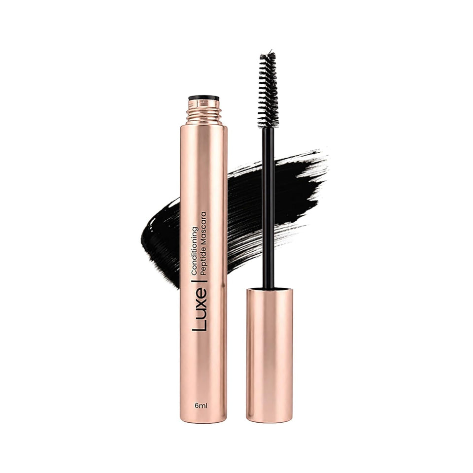 LUXÉ mascara front packaging showing sleek tube and product name for easy recognition and style