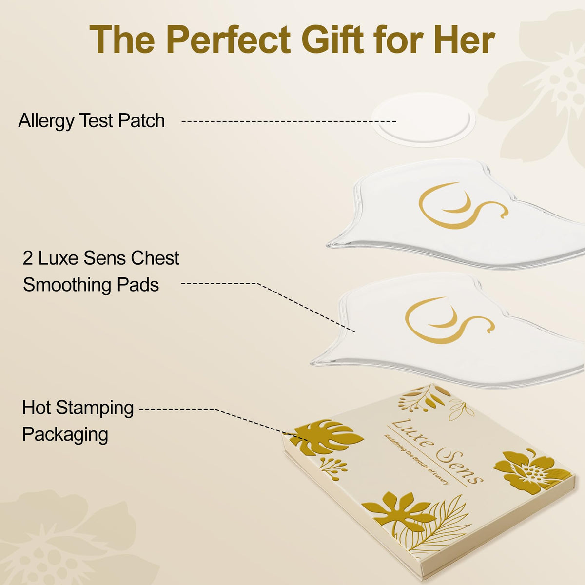 Luxe Sens lifestyle bedroom setting showing overnight wear comfort and elegant gift appeal
