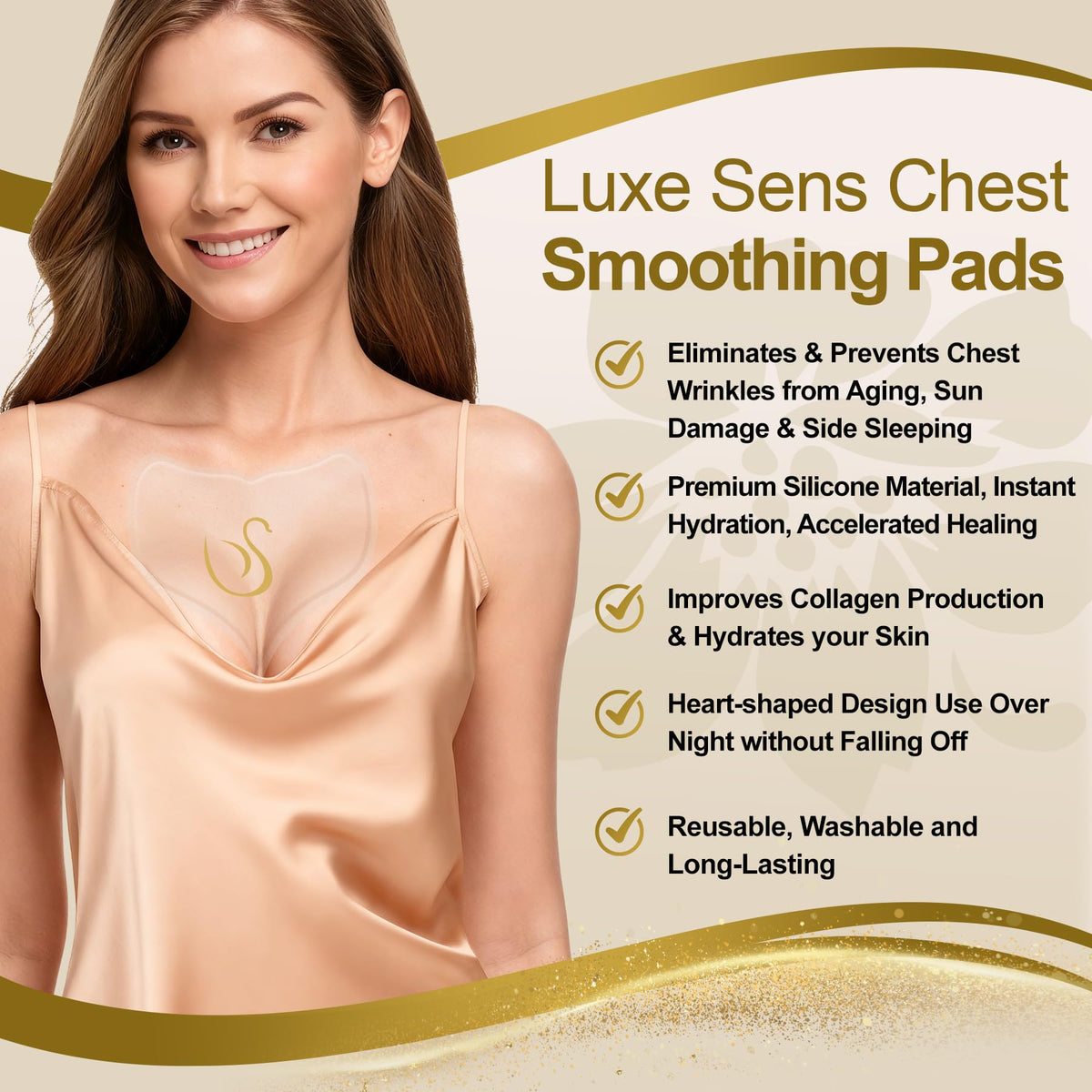 Luxe Sens trim guide demonstration showing how to customize pad for neck targeting