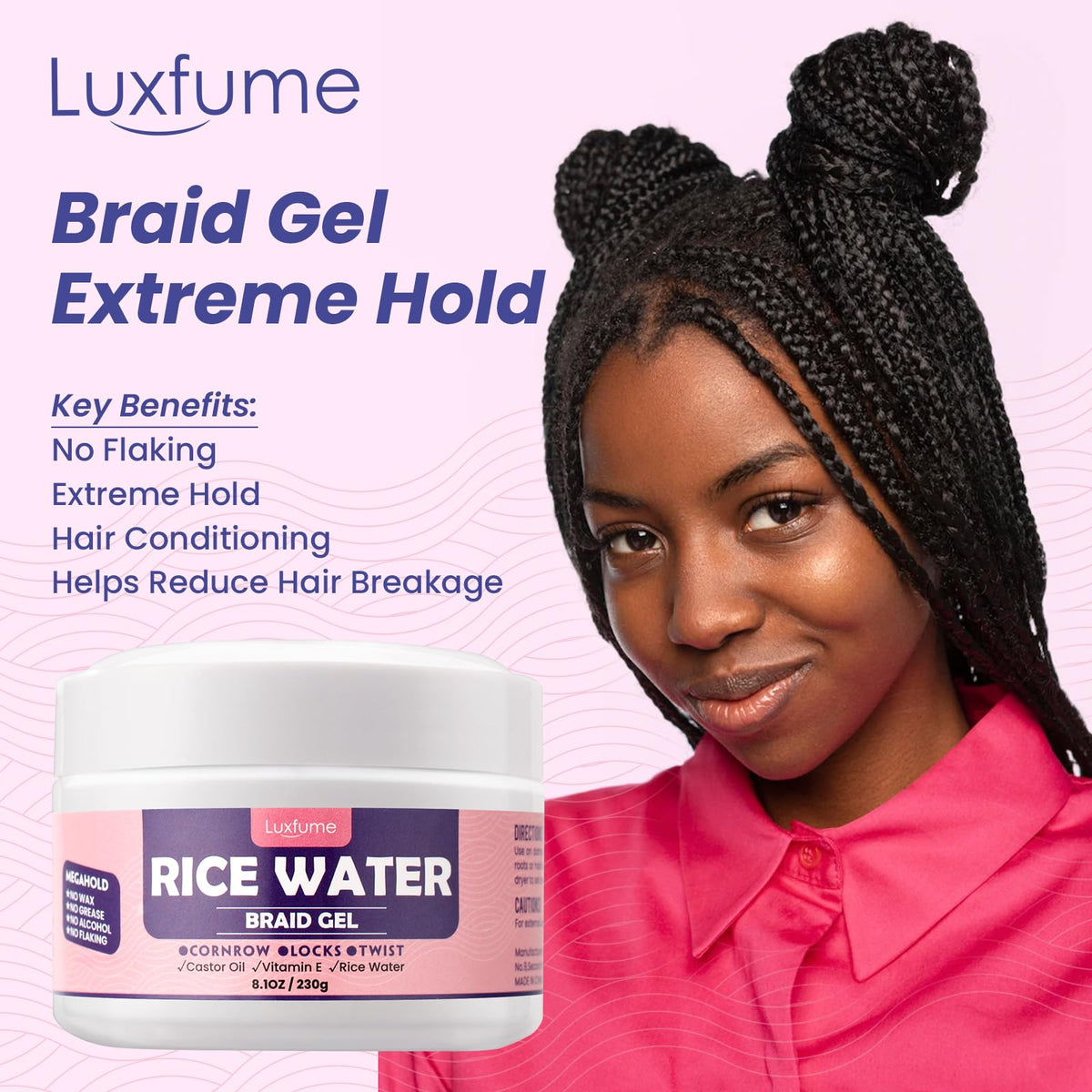 Luxfume gel on hand demonstrating spreadability and concentrated hold