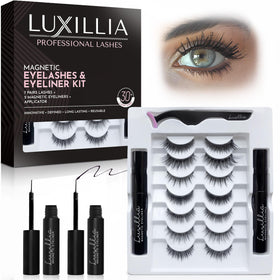 Luxillia front packaging showing the full 10-piece kit and clear benefits