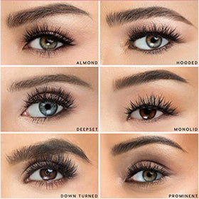 Model wearing Luxillia lashes for a bold dramatic evening look