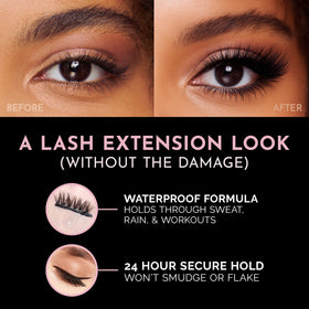 Luxillia lashes on model natural look demonstrating subtle enhancement and comfortable wear