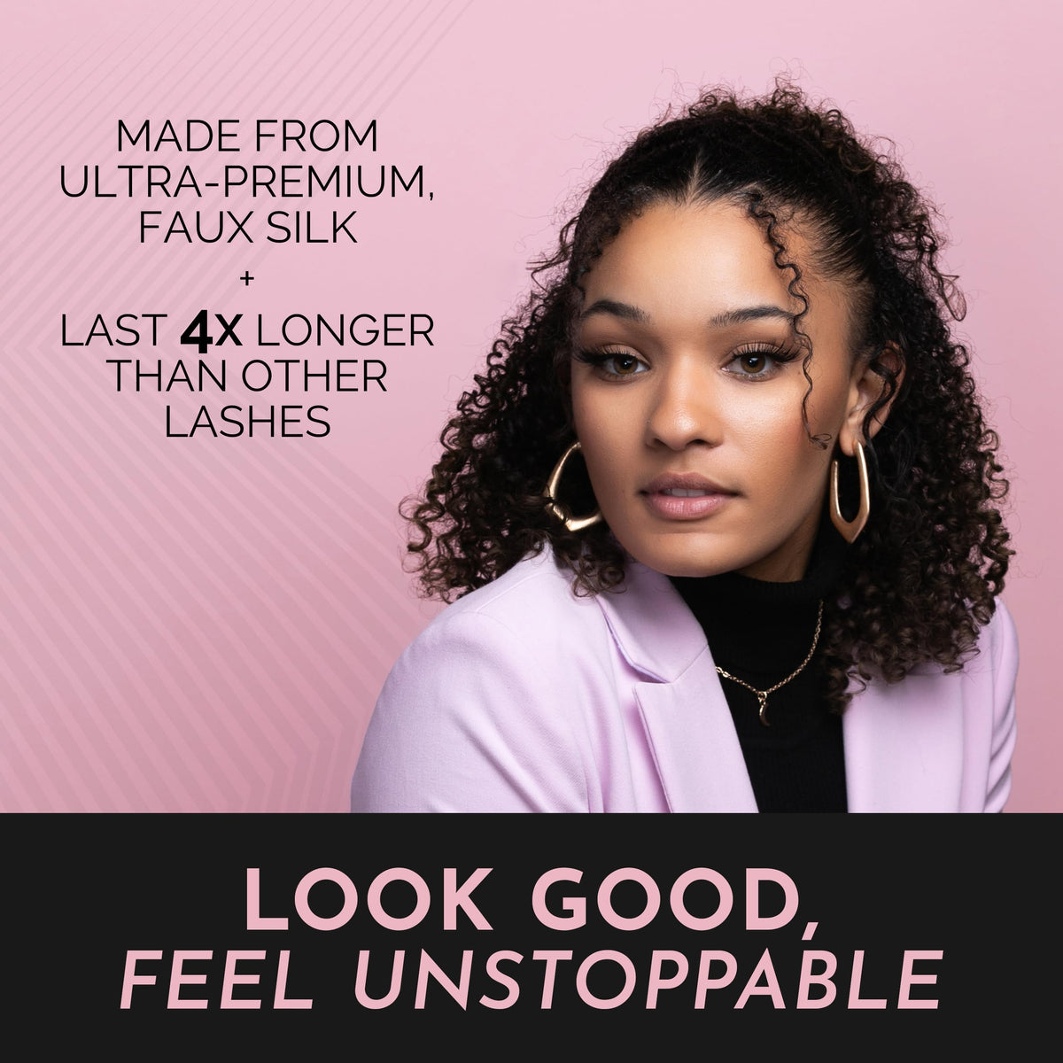 Luxillia lashes next to ruler to show true size and fit confidence