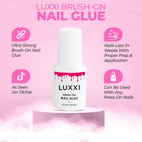 LUXXI bottle label detail showing usage directions and safety info